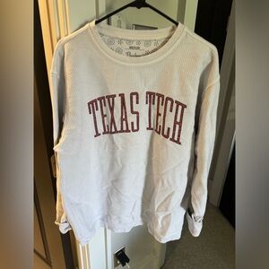 Texas Tech sweatshirt, comfy cord material
